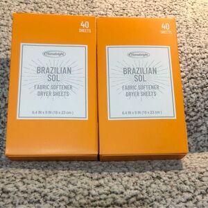 Homebright Brazilian Sol Fabric Softener Dryer Sheets - Set of 2